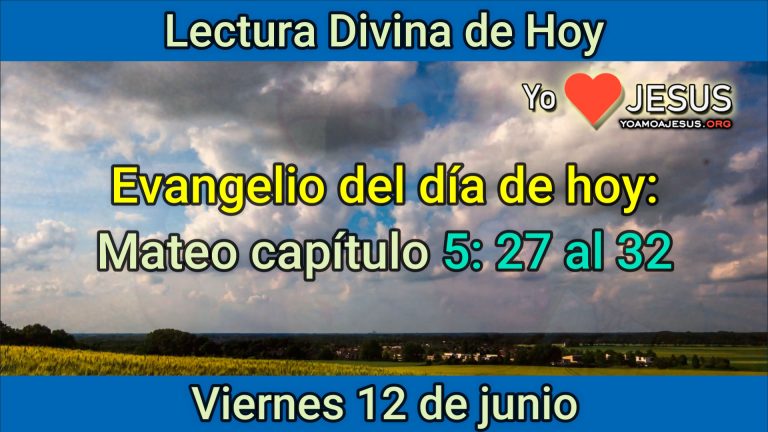 Evangelio de hoy 12 de junio: Mateo capítulo 5: 27 al 32