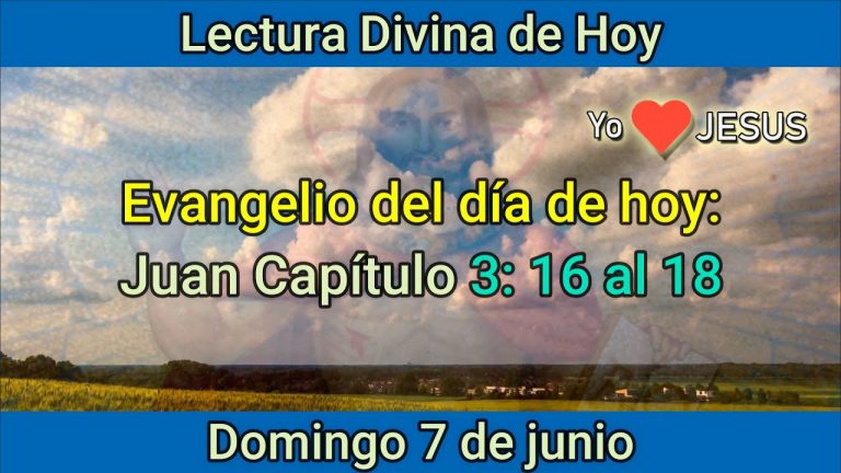 Evangelio de hoy 7 de junio: Juan Capítulo 3: 16 al 18