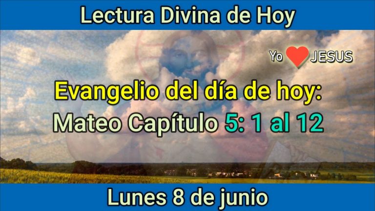 Evangelio de hoy 8 de junio: Mateo Capítulo 5: 1 al 12