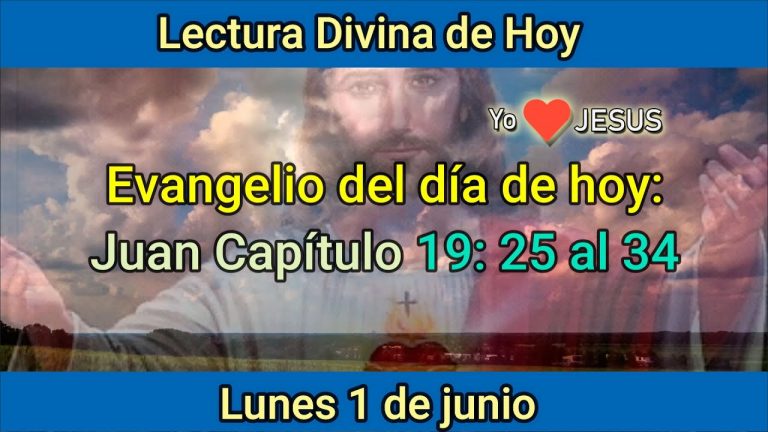 Evangelio de hoy 01 de junio: Juan Capítulo 19: 25 al 34.