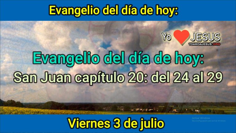 Evangelio de hoy viernes 3 de julio: San Juan capítulo 20: del 24 al 29