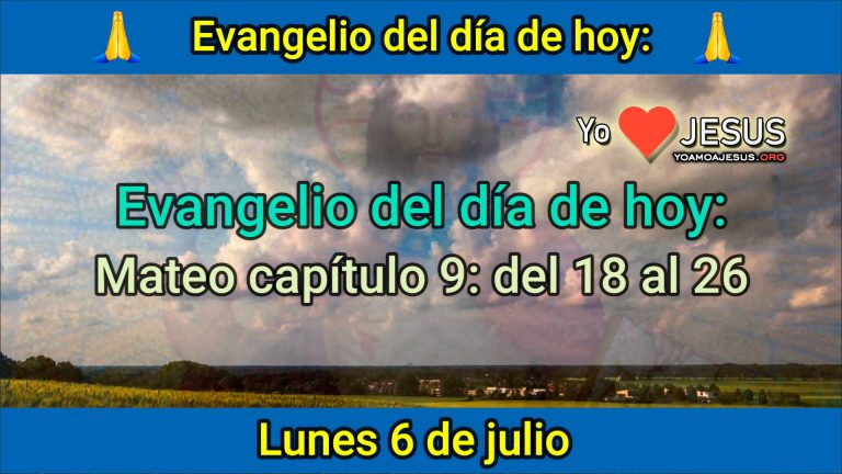 Evangelio de hoy lunes 6 de julio: Mateo capítulo 9: del 18 al 26