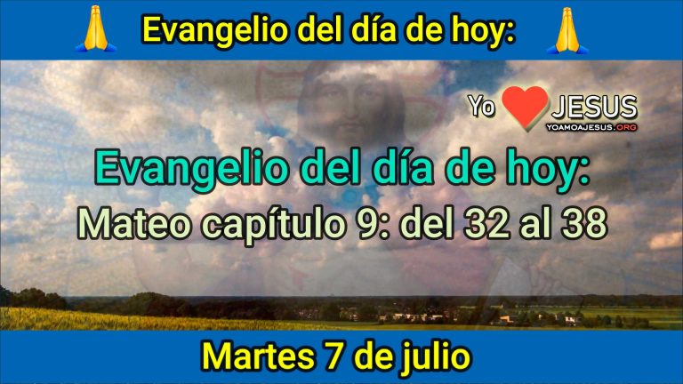 Evangelio de hoy martes 7 de julio: Mateo capítulo 9: del 32 al 38