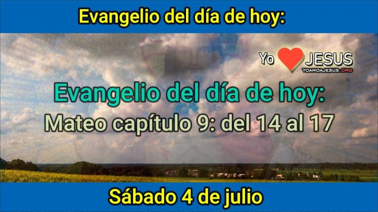 Evangelio de hoy sábado 4 de julio: Mateo capítulo 9: de 14 al 17