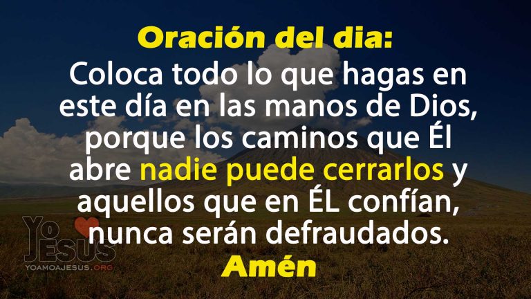 ☀️ Oración de hoy: Te entrego todo